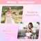 24 Pcs Princess Dress up Accessories Crown Tiara and Wand Set Include 12 Pcs Princess Wand and 12 Pcs Plastic Crown Kids Tiara for Little Girls Kids Toddler Costume Party Cosplay Gifts, Pink